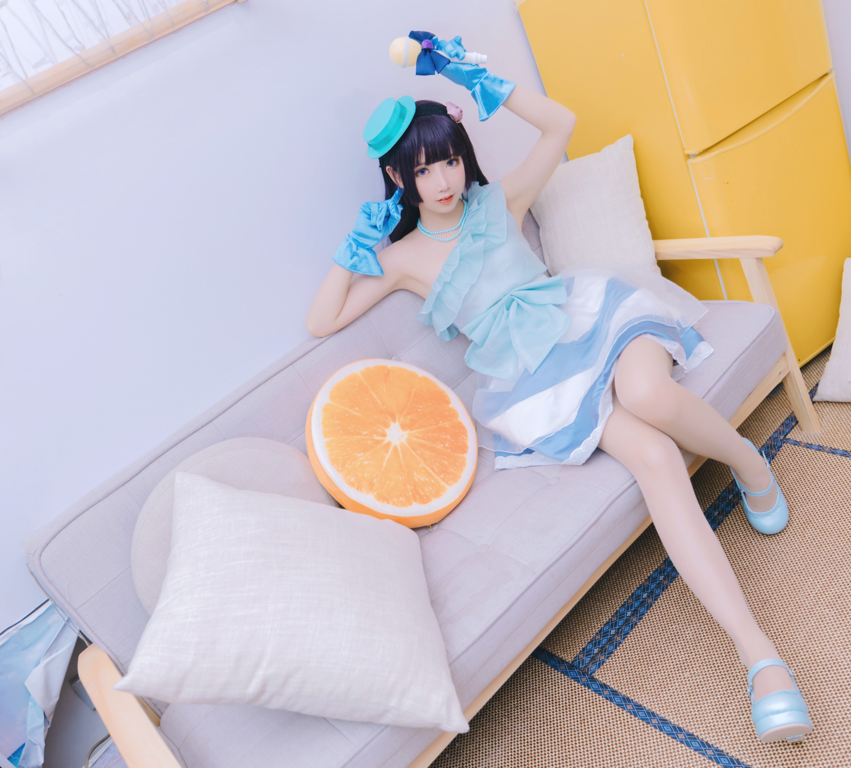 图片[1]-面饼仙儿 – NO.026 Coser面饼仙儿 黑猫打歌服 [12P]-XikXak